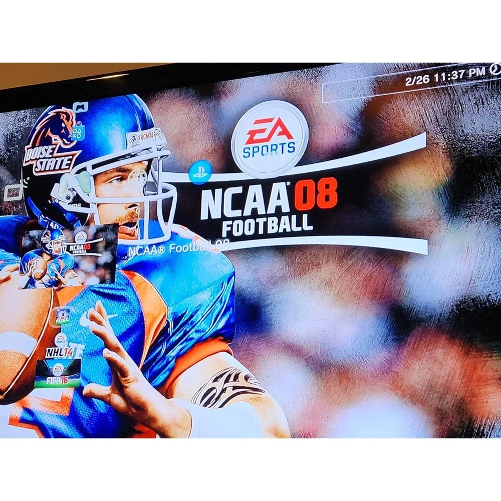 Lot NCAA Football 08 & NCAA 09 PlayStation 3 PS3 Complete In Box With Manuals